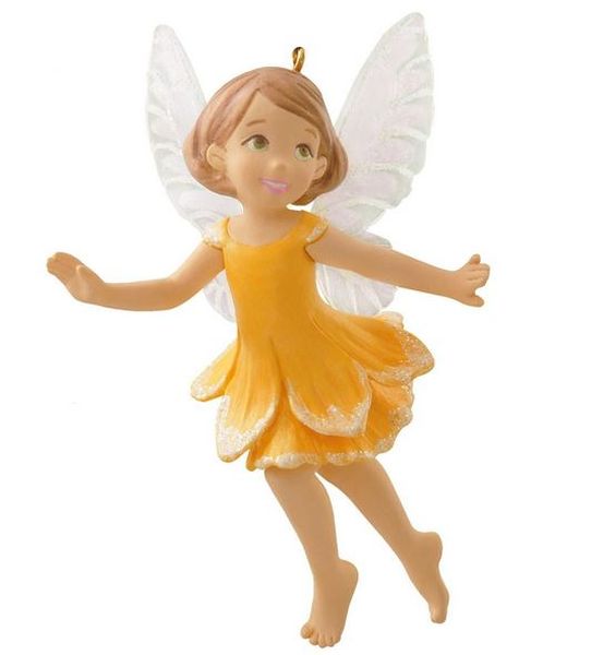 Aunt Krismas 'Daffodil Fairy' ornament by Kristina Gaughran. Year: 2014 - Fairy Messengers series #10. 'Mint In Box' condition.