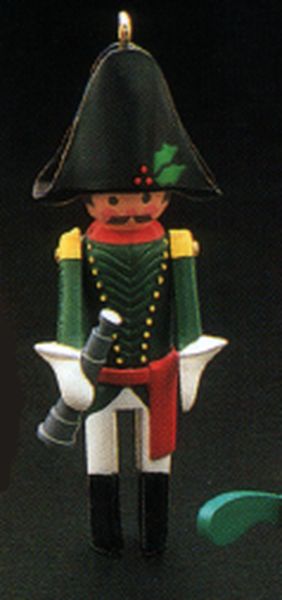 Aunt Krismas 'French' ornament by Linda Sickman. Year: 1986 - Clothespin Soldier series #5. 'No Box' condition.