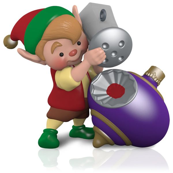 Aunt Krismas 'North Pole Tree Trimmers' ornament by Tracy Larsen. Year: 2015 - North Pole Tree Trimmers series #3. 'Mint In Box' condition.