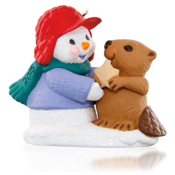 Aunt Krismas 'Snow Buddies' ornament by Tammy Haddix. Year: 2015 - Snow Buddies series #18. 'Mint In Box' condition.