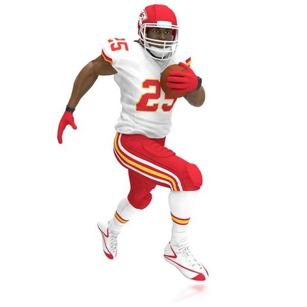 Aunt Krismas 'Jamaal Charles' ornament by Hallmark. Year: 2015 - Football Legends series #0. 'Mint In Box' condition.