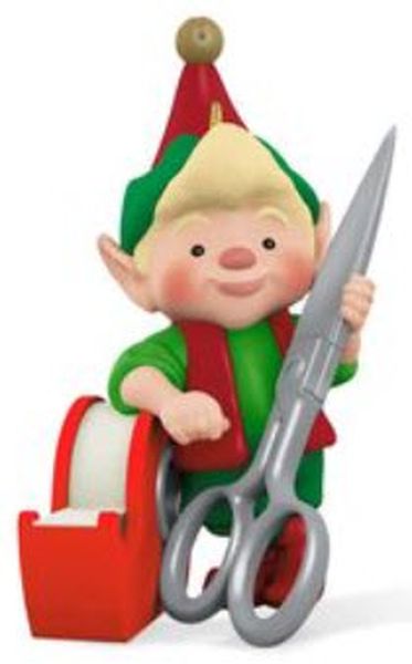 Aunt Krismas 'North Pole Tree Trimmers' ornament by Tracy Larsen. Year: 2016 - North Pole Tree Trimmers series #4. 'Mint In Box' condition.