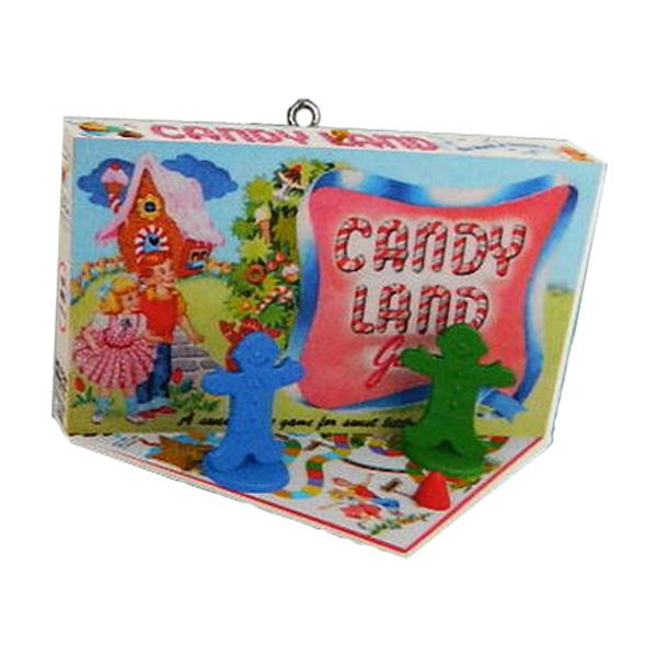 Aunt Krismas 'Candy Land' ornament by Rodney Gentry. Year: 2016 - Family Game Night series #3. 'Mint In Box' condition.
