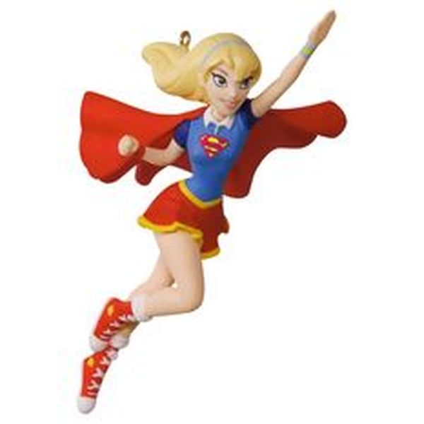 Aunt Krismas 'Supergirl' ornament by Patricia Andrews. Year: 2016 - Super Heroes series #0. 'Mint In Box' condition.