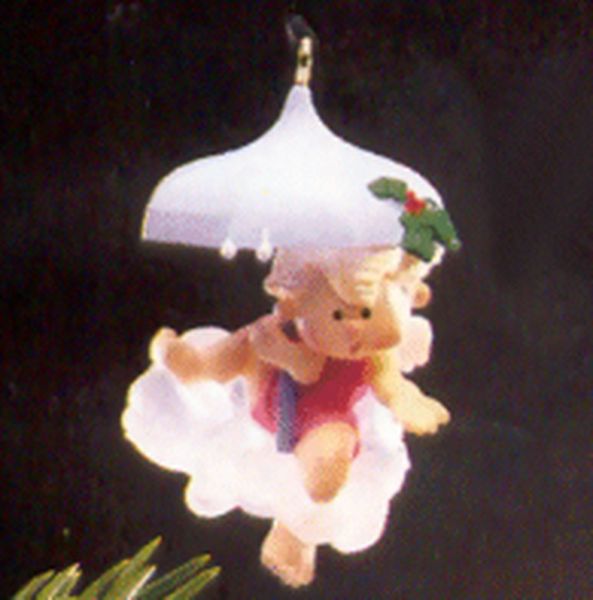 Aunt Krismas 'December Showers' ornament by Donna Lee. Year: 1987 - Donna Lee Angels  series #0. 'Mint In Box' condition.