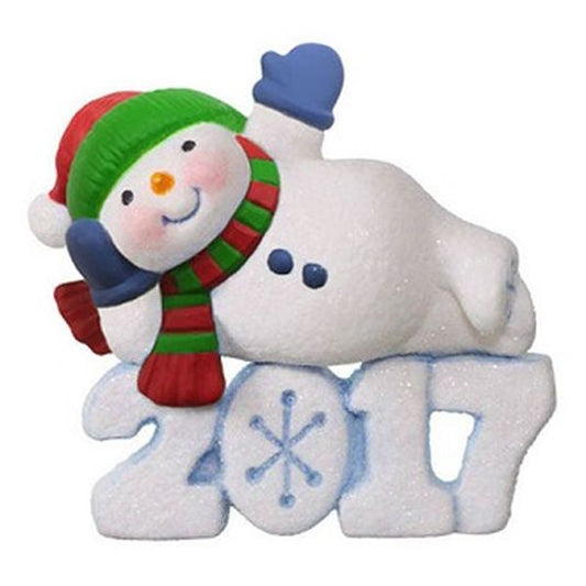 Aunt Krismas 'Frosty Fun Decade Repaint' ornament by Tammy Haddix. Year: 2017 - Frosty Fun Decade series #8. 'Mint In Box' condition.