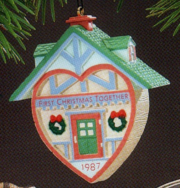 Aunt Krismas 'First Christmas Together' ornament by Donna Lee. Year: 1987 - N/A series #0. 'Mint In Box' condition.