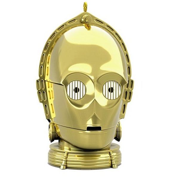 Aunt Krismas 'C-3PO' ornament by Orville Wilson. Year: 2018 - Star Wars series #0. 'Mint In Box' condition.