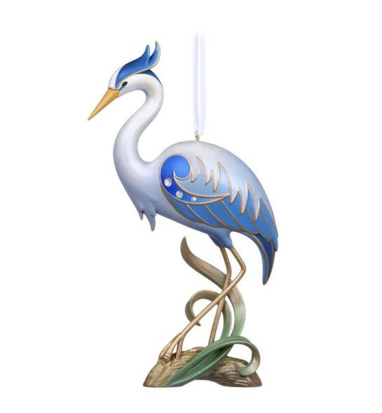 Aunt Krismas 'Heron' ornament by Edythe Kegrize. Year: 2019 - Beauty of Birds  series #0. 'Mint In Box' condition.