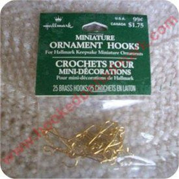 Aunt Krismas 'Miniature Ornament Hooks' ornament by Hallmark. Year: 1988 - N/A series #0. 'Mint In Box' condition.