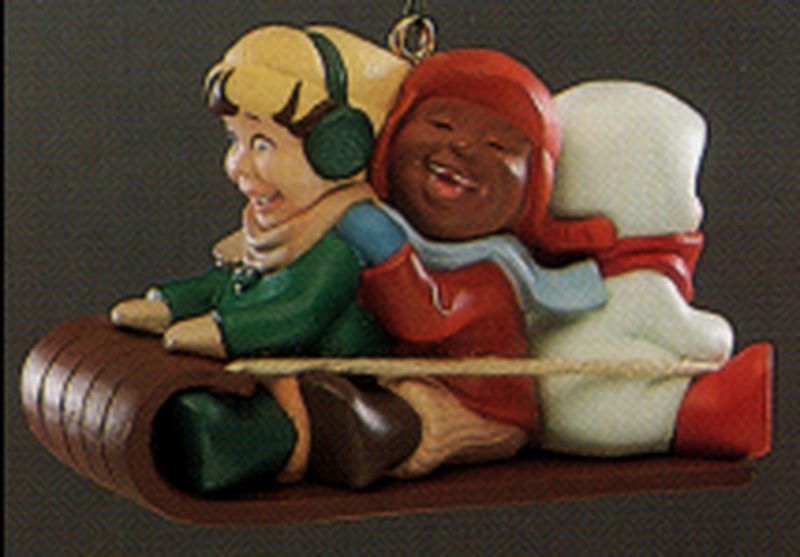 Aunt Krismas 'Winter Fun' ornament by Robert Chad. Year: 1988 - N/A series #0. 'Mint In Box' condition.