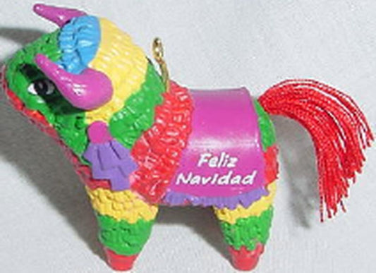 Aunt Krismas 'Feliz Navidad (Pinata)' ornament by Michele Pyda-Sevcik. Year: 1989 - Feliz Navidad  series #0. 'No Box' condition.