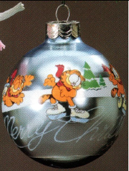Aunt Krismas 'Garfield' ornament by Hallmark. Year: 1990 - Garfield  series #0. 'Slightly Damaged Box' condition.
