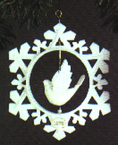 Aunt Krismas 'Dove (Twirl-About)' ornament by Linda Sickman. Year: 1978 - N/A series #0. 'No Box' condition.