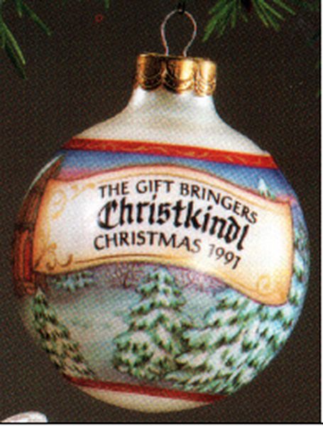 Aunt Krismas 'Christkindl' ornament by LaDene Votruba. Year: 1991 - The Gift Bringers series #3. 'No Box' condition.