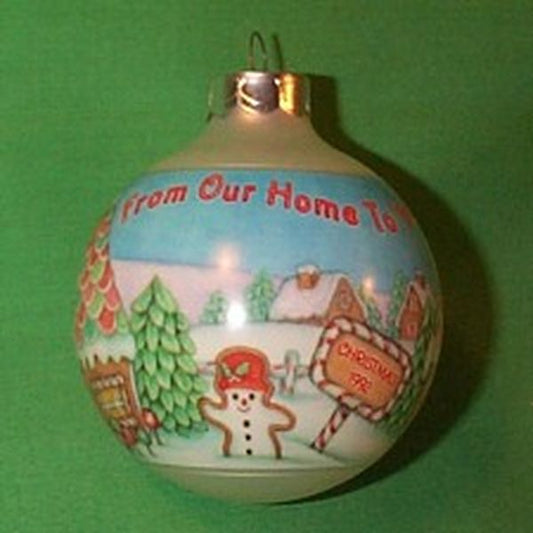 Aunt Krismas 'From Our Home To Yours' ornament by LaDene Votruba. Year: 1992 - N/A series #0. 'Mint In Box' condition.