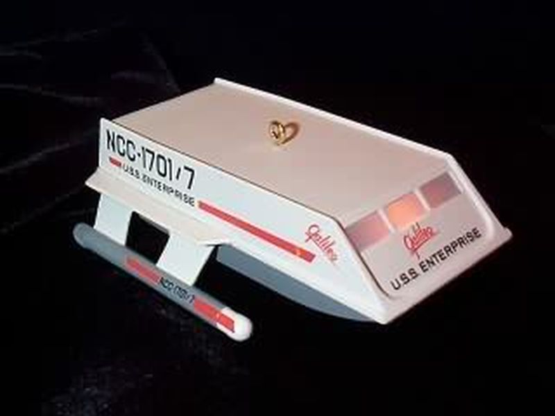 Aunt Krismas 'From the Starship Enterprise' ornament by Dill Rhodus. Year: 1992 - Star Trek Ships series #0. 'Mint In Box' condition.
