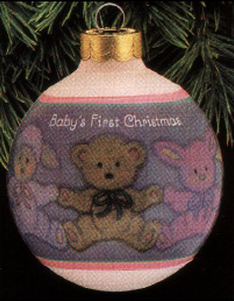 Aunt Krismas 'Baby's First Christmas - Girl' ornament by LaDene Votruba. Year: 1993 - N/A series #0. 'Mint In Box' condition.