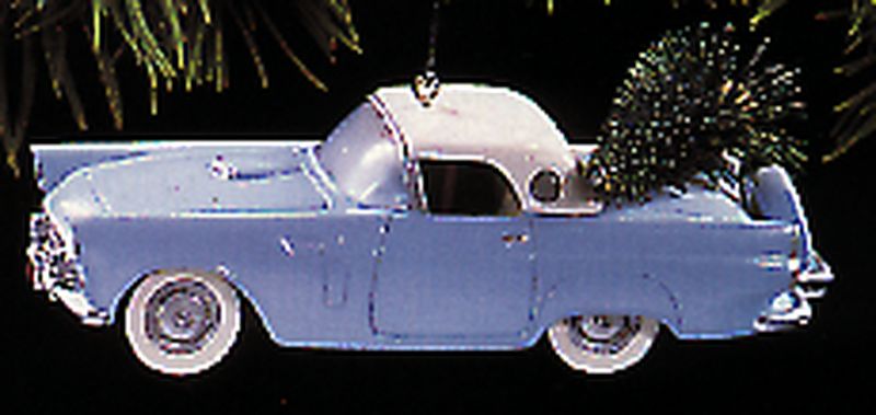 Aunt Krismas '1956 Ford Thunderbird' ornament by Don Palmiter. Year: 1993 - Classic American Cars series #3. 'Mint In Box' condition.