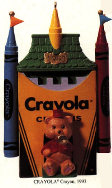 Aunt Krismas 'Bright Shining Castle' ornament by Ken Crow. Year: 1993 - Crayola Crayon series #5. 'Mint In Box' condition.
