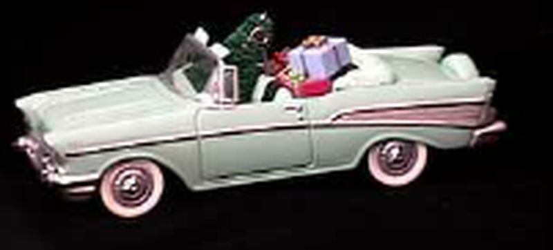 Aunt Krismas '1957 Chevrolet Bel Air' ornament by Don Palmiter. Year: 1994 - Classic American Cars series #4. 'Mint In Box' condition.