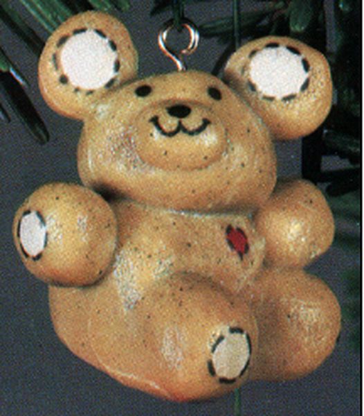 Aunt Krismas 'Christmas Teddy' ornament by Hallmark. Year: 1980 - N/A series #0. 'No Box' condition.