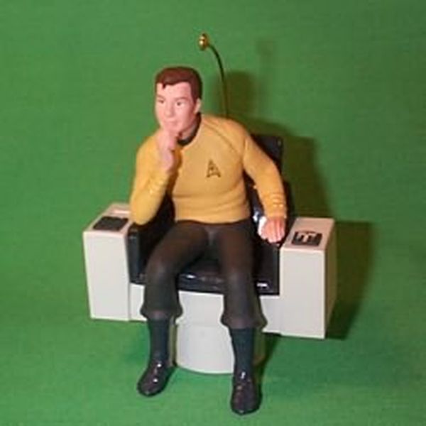 Aunt Krismas 'Captain James T. Kirk' ornament by Anita Marra Rogers. Year: 1995 - Star Trek series #0. 'Mint In Box' condition.