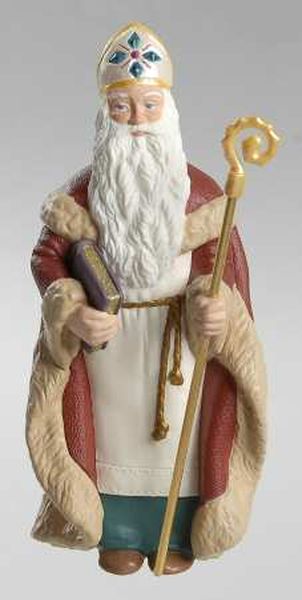 Aunt Krismas 'St. Nicholas' ornament by Anita Marra Rogers. Year: 1995 - Christmas Visitors series #1. 'No Box' condition.