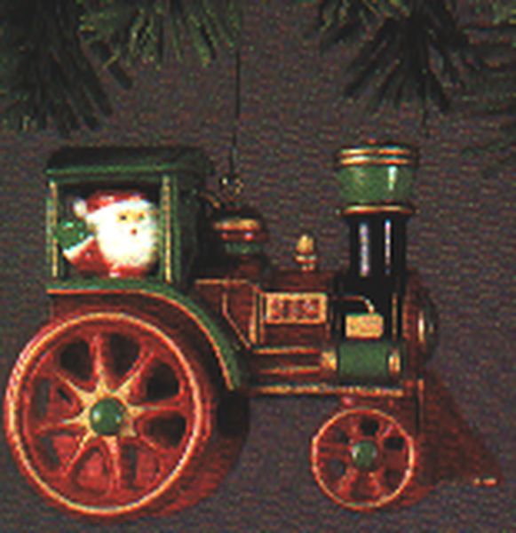 Aunt Krismas 'Santa’s Express' ornament by Jim Mahon. Year: 1980 - Here Comes Santa series #2. 'No Box' condition.