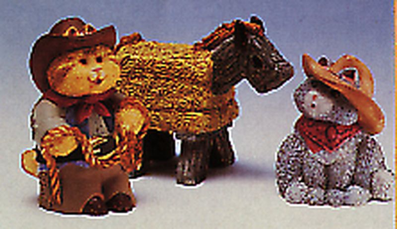 Aunt Krismas 'Cowboy Cameron' ornament by Hallmark. Year: 1996 - N/A series #0. 'Mint In Box' condition.