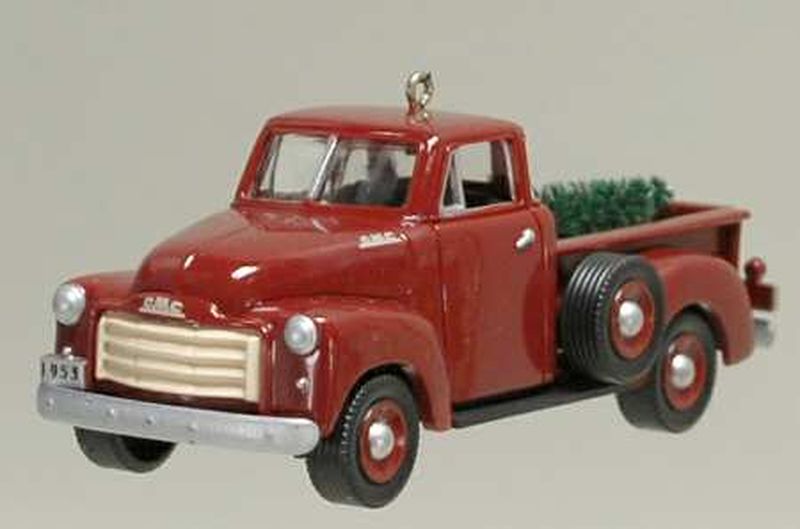 Aunt Krismas '1953 G M C' ornament by Don Palmiter. Year: 1997 - All-American Trucks series #3. 'Mint In Box' condition.