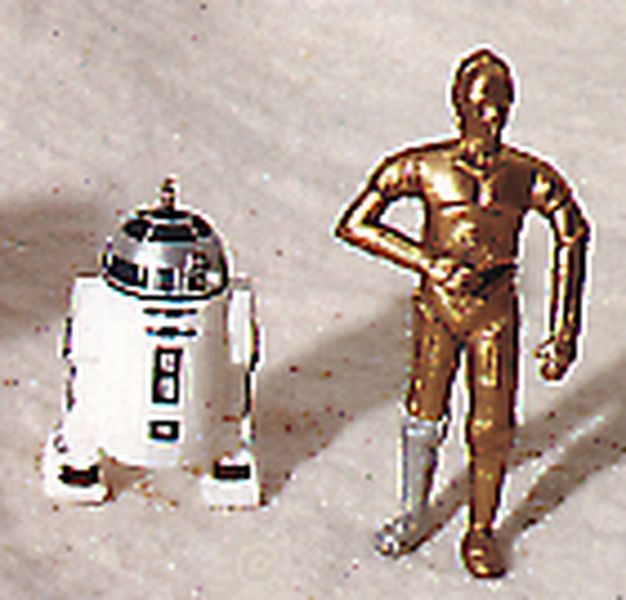Aunt Krismas 'C-3PO and R2-D2' ornament by Dill Rhodus. Year: 1997 - Star Wars series #0. 'Mint In Box' condition.