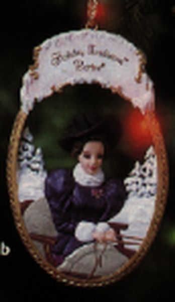 Aunt Krismas 'Holiday Traditions Barbie Ornament' ornament by Anita Marra Rogers. Year: 1997 - Holiday Traditions Barbie series #0. 'Mint In Box' condition.