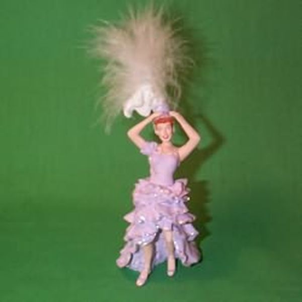 Aunt Krismas 'Lucy Gets in Pictures' ornament by LaDene Votruba. Year: 1999 - I Love Lucy series #0. 'Mint In Box' condition.