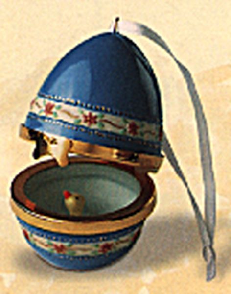 Aunt Krismas 'Duck' ornament by LaDene Votruba. Year: 1999 - Easter Egg Surprise series #1. 'Mint In Box' condition.