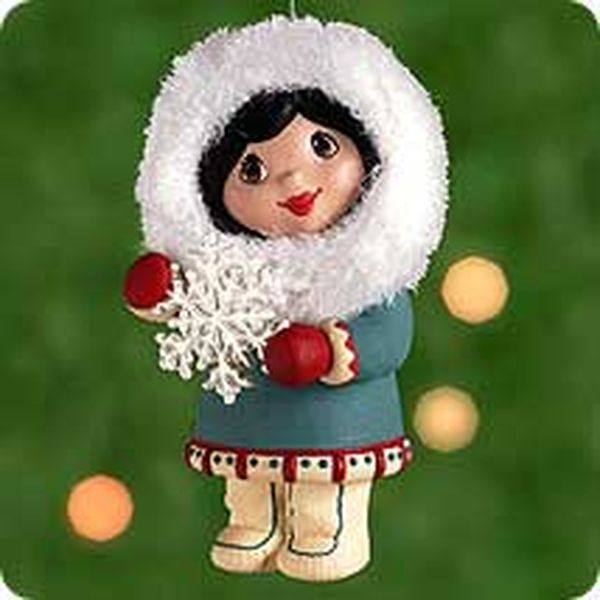 Aunt Krismas 'Bringing Her Gift' ornament by Kristina Kline. Year: 2000 - N/A series #0. 'Mint In Box' condition.