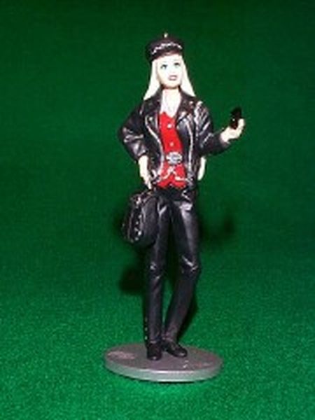 Aunt Krismas 'Harley-Davidson Barbie' ornament by Anita Marra Rogers. Year: 2000 - Harley-Davidson Barbie series #0. 'Mint In Box' condition.