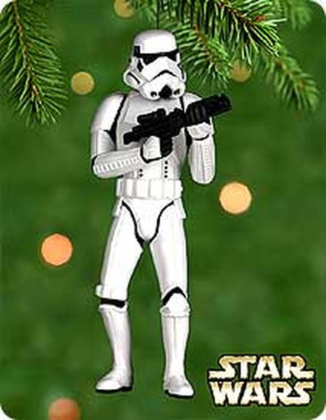 Aunt Krismas 'Imperial Stormtrooper' ornament by Kristina Kline. Year: 2000 - Star Wars series #0. 'Mint In Box' condition.