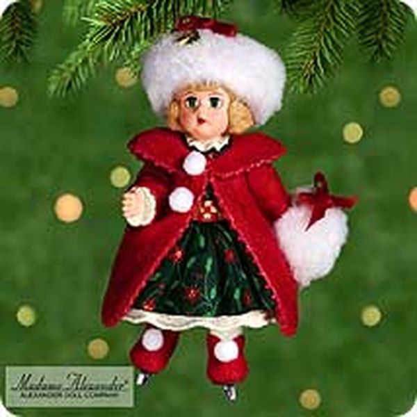 Aunt Krismas 'Christmas Holly' ornament by John (Collin) Francis. Year: 2000 - Madame Alexander series #5. 'Mint In Box' condition.