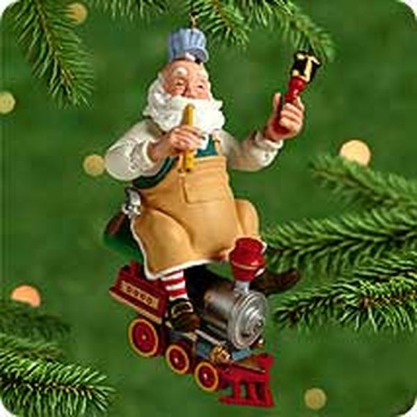 Aunt Krismas 'Toymaker Santa' ornament by Ken Crow. Year: 2000 - Toymaker Santa series #1. 'Mint In Box' condition.