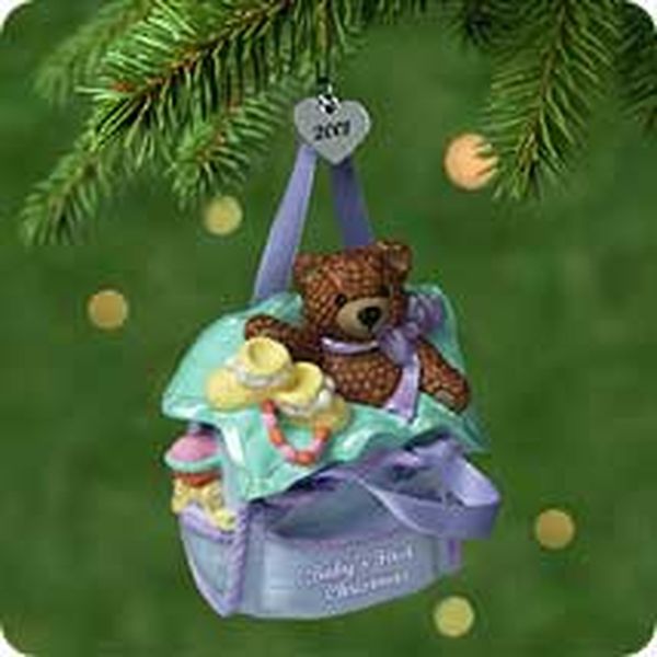 Aunt Krismas 'Baby's First Christmas' ornament by Tammy Haddix. Year: 2001 - N/A series #0. 'Mint In Box' condition.