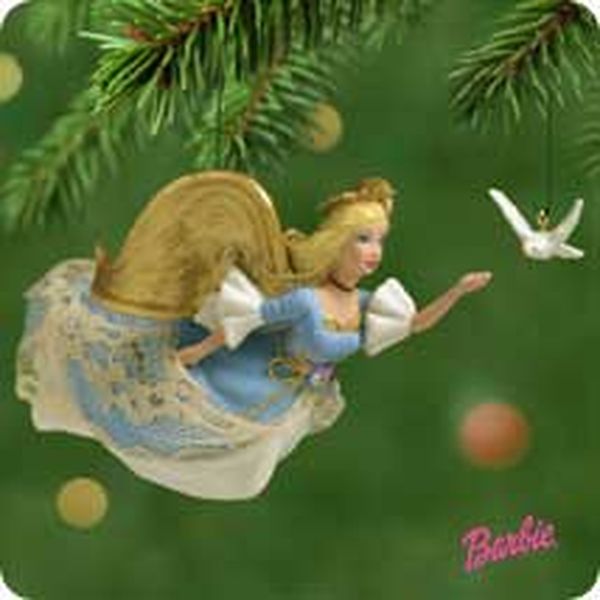 Aunt Krismas 'Barbie Angel of Peace' ornament by Anita Marra Rogers. Year: 2001 - Barbie Angels series #0. 'Mint In Box' condition.