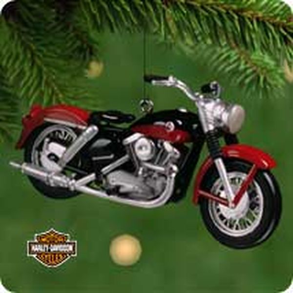 Aunt Krismas '1957 XL Sportster' ornament by Don Palmiter. Year: 2001 - Harley-Davidson Motorcycle Milestones series #3. 'Mint In Box' condition.