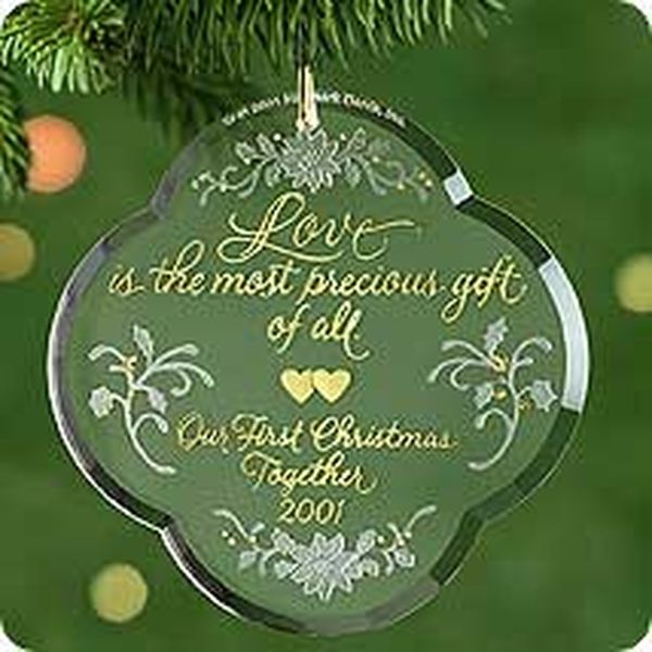 Aunt Krismas 'Our First Christmas Together ' ornament by LaDene Votruba. Year: 2001 - N/A series #0. 'Mint In Box' condition.