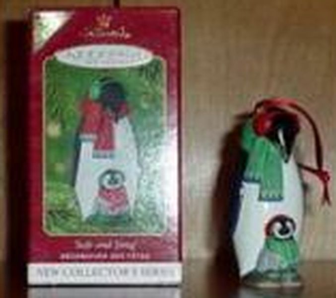 Aunt Krismas 'Safe and Snug' ornament by Julie Forsyth. Year: 2001 - Safe and Snug series #1. 'Mint In Box' condition.