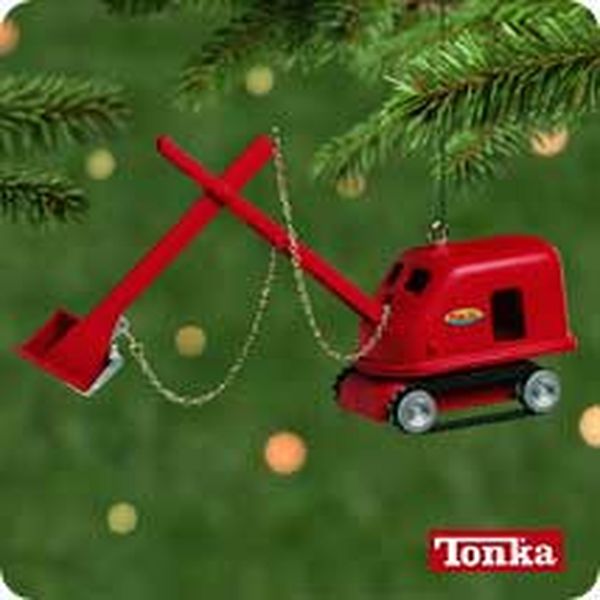 Aunt Krismas 'Tonka 1955 Steam Shovel' ornament by Hallmark. Year: 2001 - Tonka series #0. 'Mint In Box' condition.