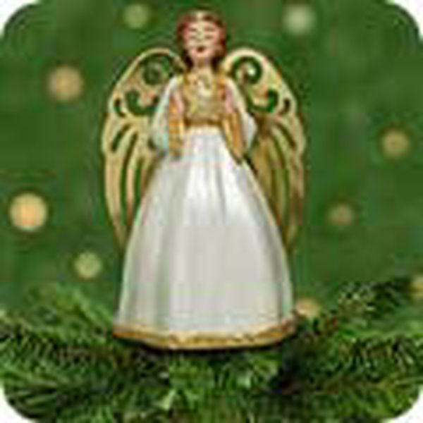 Aunt Krismas 'Graceful Angel Tree Topper' ornament by LaDene Votruba. Year: 2001 - N/A series #0. 'Mint In Box' condition.