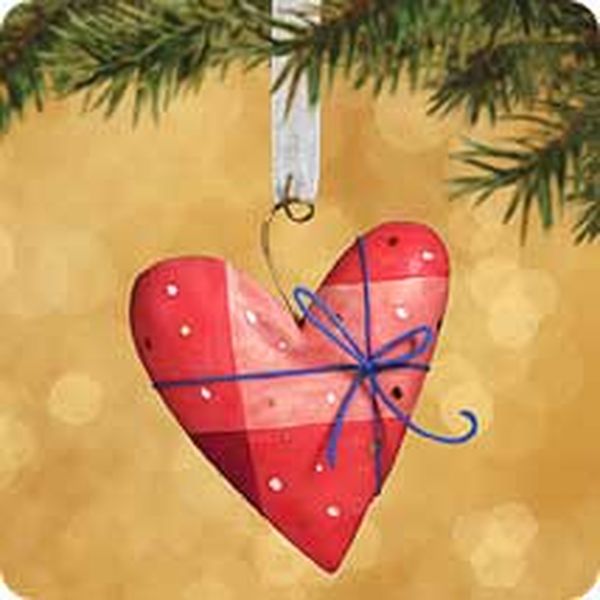 Aunt Krismas 'A Heartful of Grateful' ornament by Nello Williams. Year: 2002 - Between Us series #0. 'Mint In Box' condition.