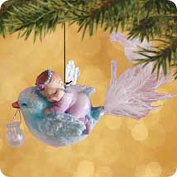 Aunt Krismas 'Baby Brilliana' ornament by Joanne Eschrich. Year: 2002 - Frostlight Faeries series #0. 'Mint In Box' condition.