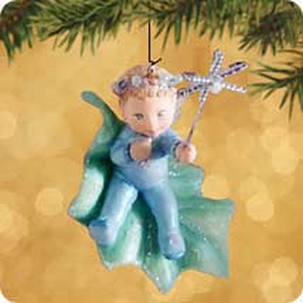 Aunt Krismas 'Baby Candessa' ornament by Joanne Eschrich. Year: 2002 - Frostlight Faeries series #0. 'Mint In Box' condition.